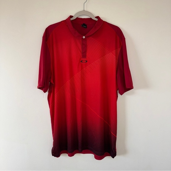 Men’s Oakley Performance Polo Short Sleeve Red XXL - Picture 1 of 6